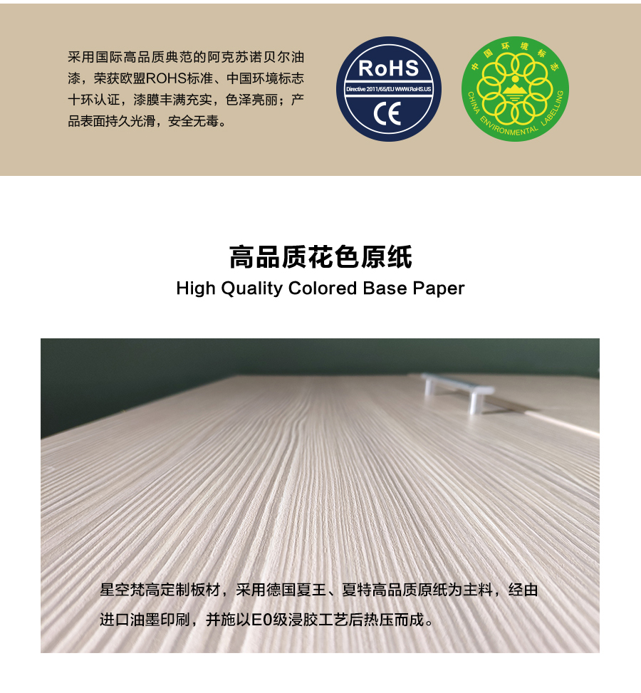 星空梵高定制櫥柜 現(xiàn)代簡(jiǎn)約整體定制櫥柜 石英石臺(tái)面定制櫥柜 雙飾面-橫紋白浮雕顆粒定制櫥柜