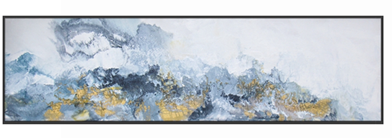 抽象客廳裝飾畫 臥室原創(chuàng)純手繪厚肌理畫 廚房環(huán)保PS框掛畫 遠山