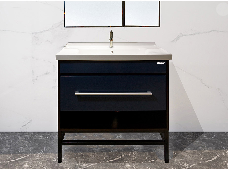 落地式陶瓷浴室柜,現代簡約實木浴室柜,GOHGOH浴室柜